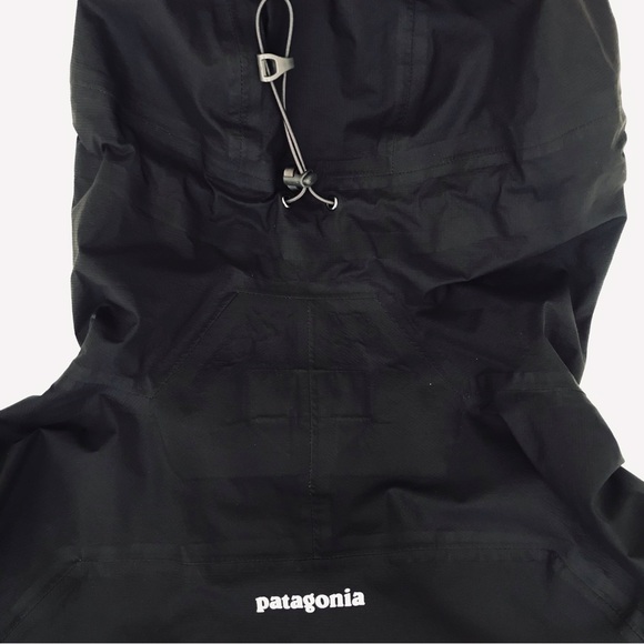 PATAGONIA Black Hooded Full Zip Windbreaker Water Resistant - Picture 9 of 12
